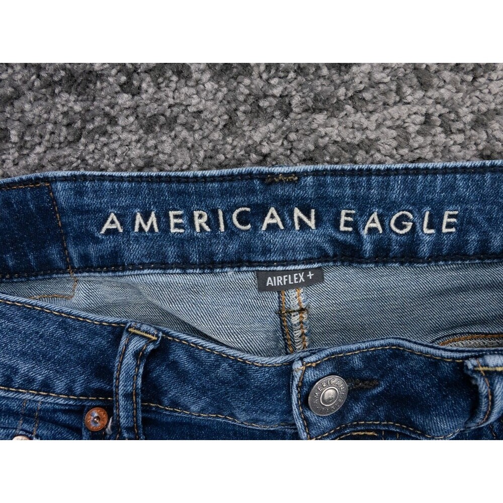 American Eagle Jeans Mens 31x32 Actual 31x31 Blue Original Bootcut Stretch Denim - Picture 3 of 15